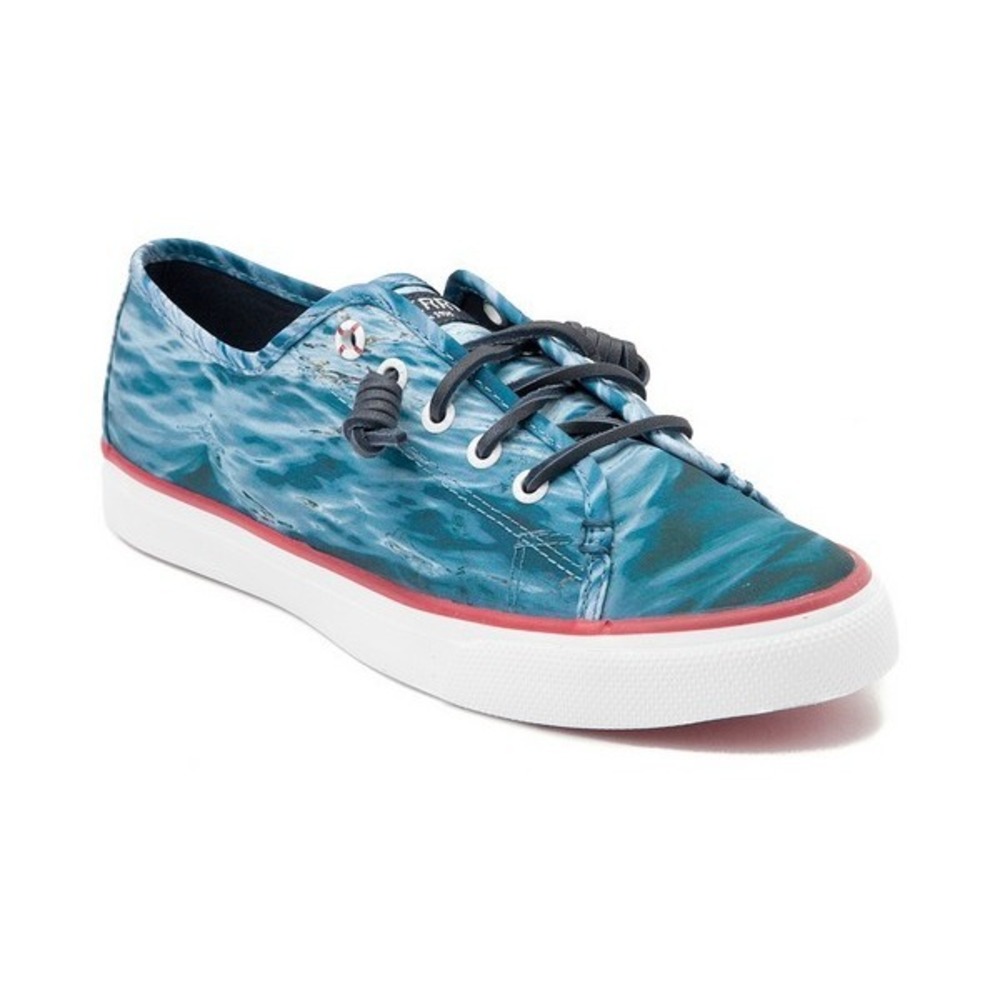 Sperry x Jaws Movie Universal Slip On Boat Shoes Sneaker Shark Ocean Size 7M